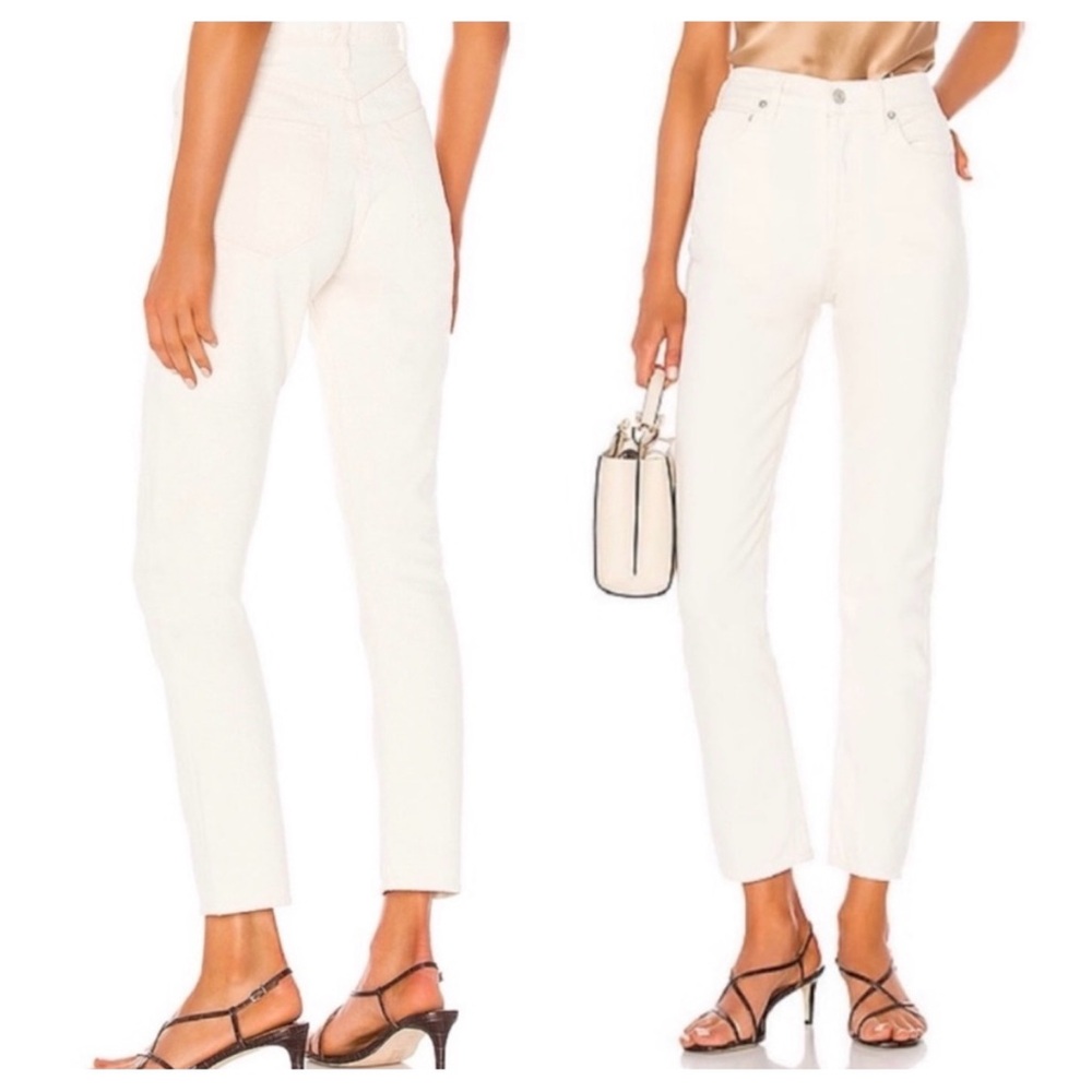 Agolde Remy High Rise Straight Jeans in Paper Size 26